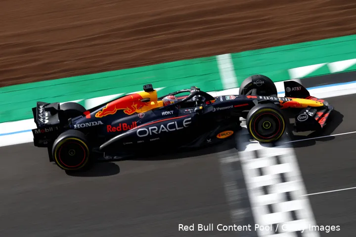 max verstappen rb21 red bull racing silverstone groot brittannie zondag race 2025