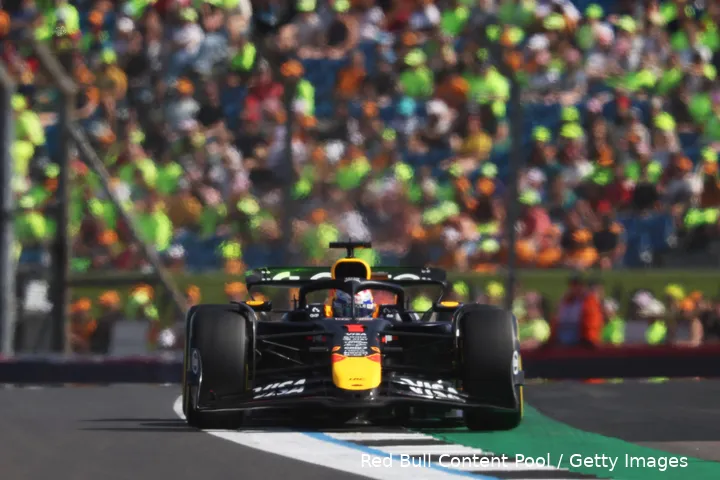 max verstappen rb21 red bull racing vrijdag training silverstone groot brittannie 2025