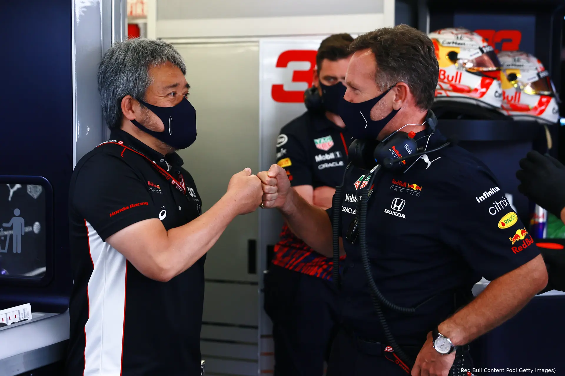 Christian Horner Toyoharu Tanabe Honda