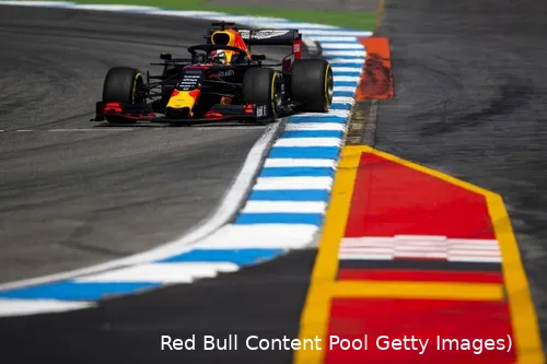 Verstappen won in 2019 in de regen op de Hockenheimring (foto: Red Bull Content Pool/Getty Images)