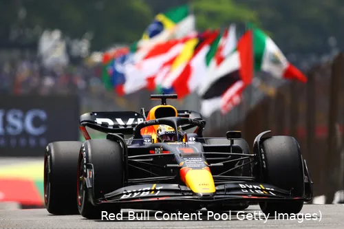 Max
Verstappen tijdens de kwalificatie voor de Grand Prix van São Paulo, Autódromo
José Carlos Pace, 2022 (Foto: Red Bull Content Pool / Getty Images)