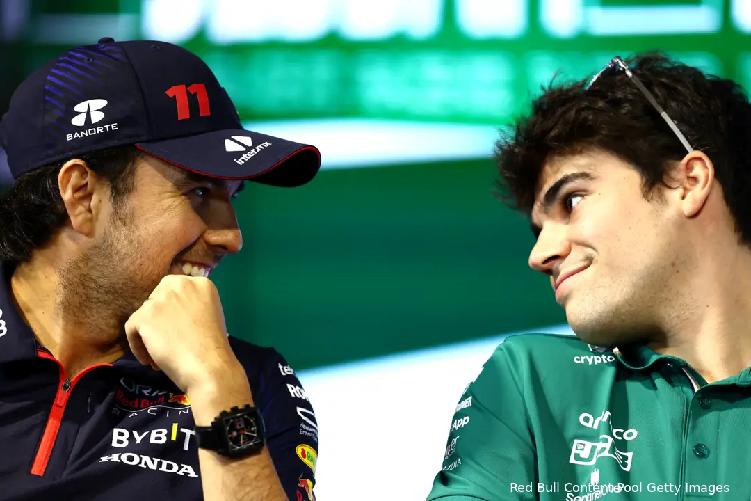 lance stroll sergio perez aston martin red bull racing f1 gp saoedi arabie 2023
