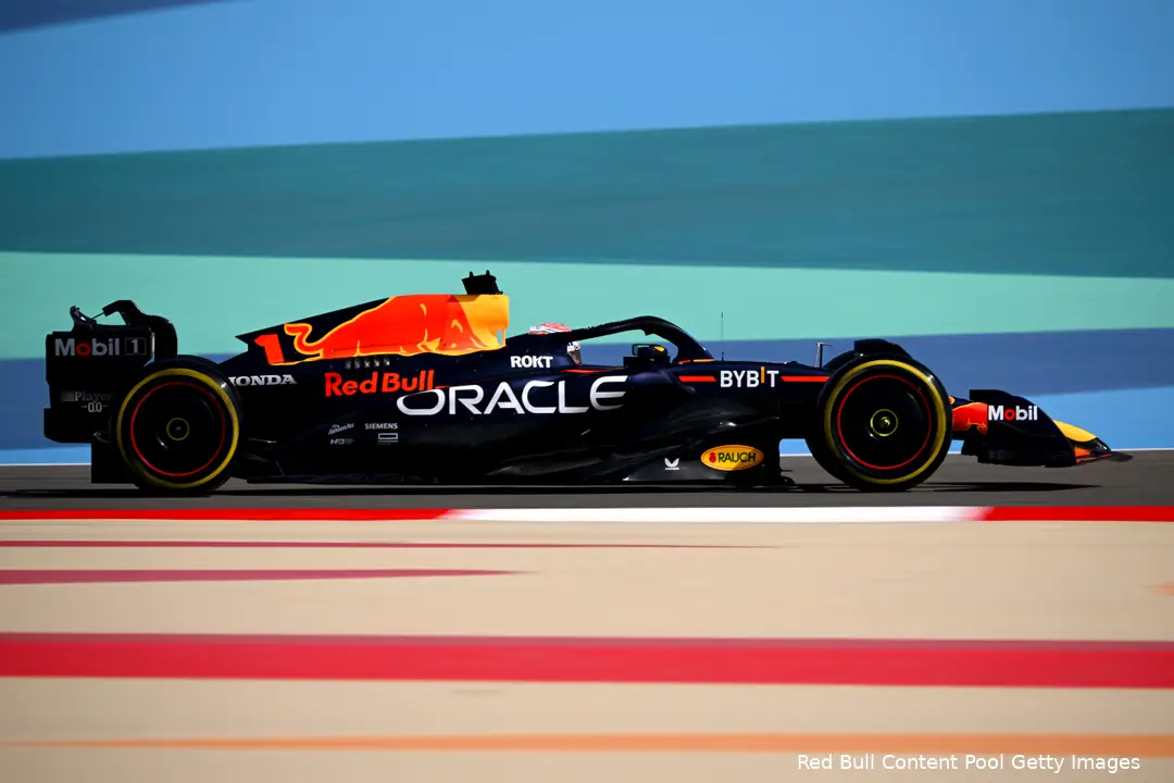 <i>Max Verstappen won in 2023 voor het eerst de Grand Prix van Bahrein - een voorbode voor een dominant seizoen.</i>