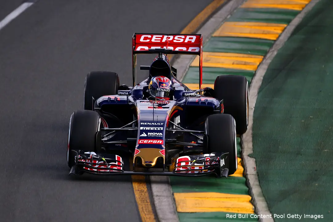 Max Verstappen tijdens zijn eerste kwalificatie van zijn debuutseizoen.