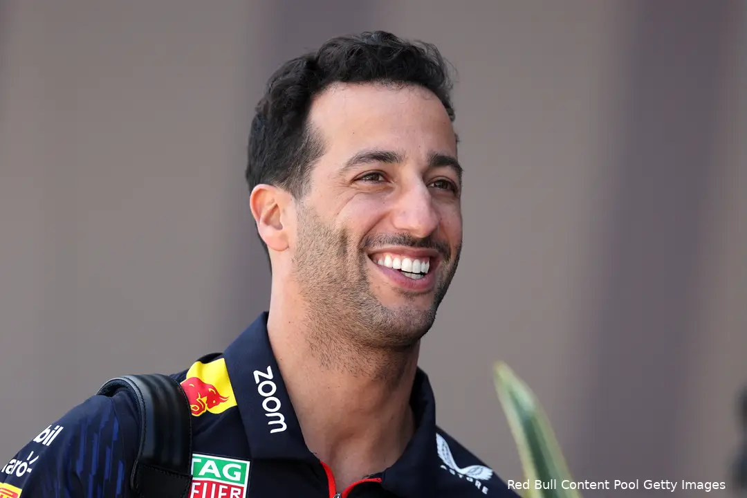 <i>De lach is weer helemaal terug bij Daniel Ricciardo.</i>