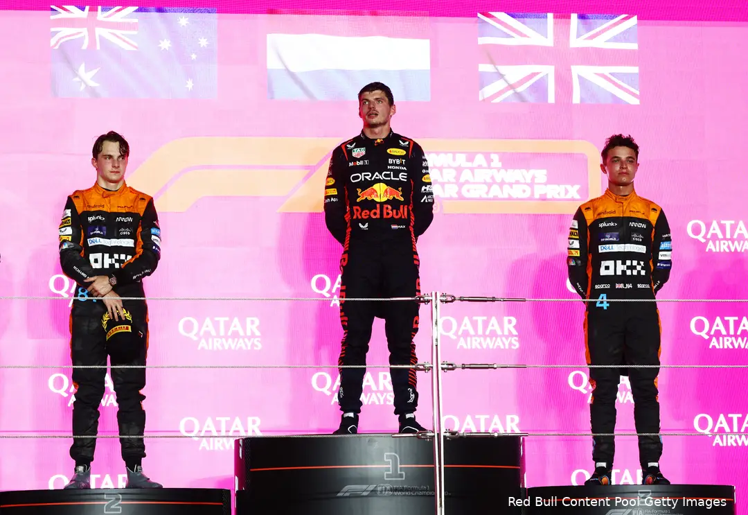 verstappen norris piastri podium qatar