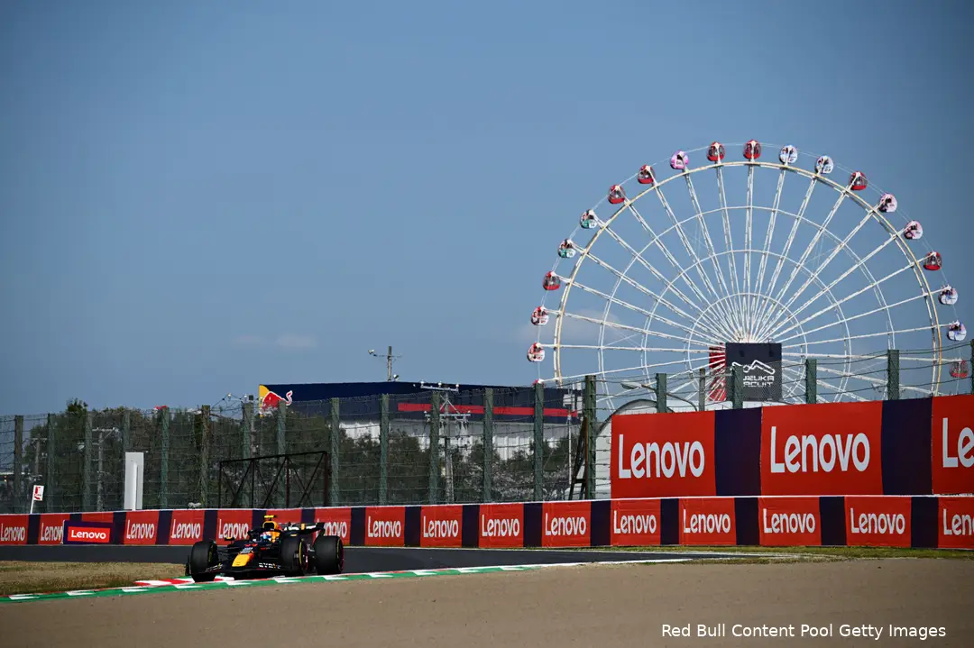 . Zoals Verstappen zijn leiding uitbouwde, was  vlot na de start de rest van het veld gezien. (Foto: Red Bull Content Pool/Getty Images)