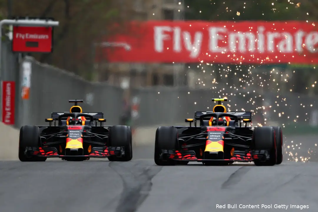 bakoe azerbeidzjan baku max verstappen daniel ricciardo red bull racing