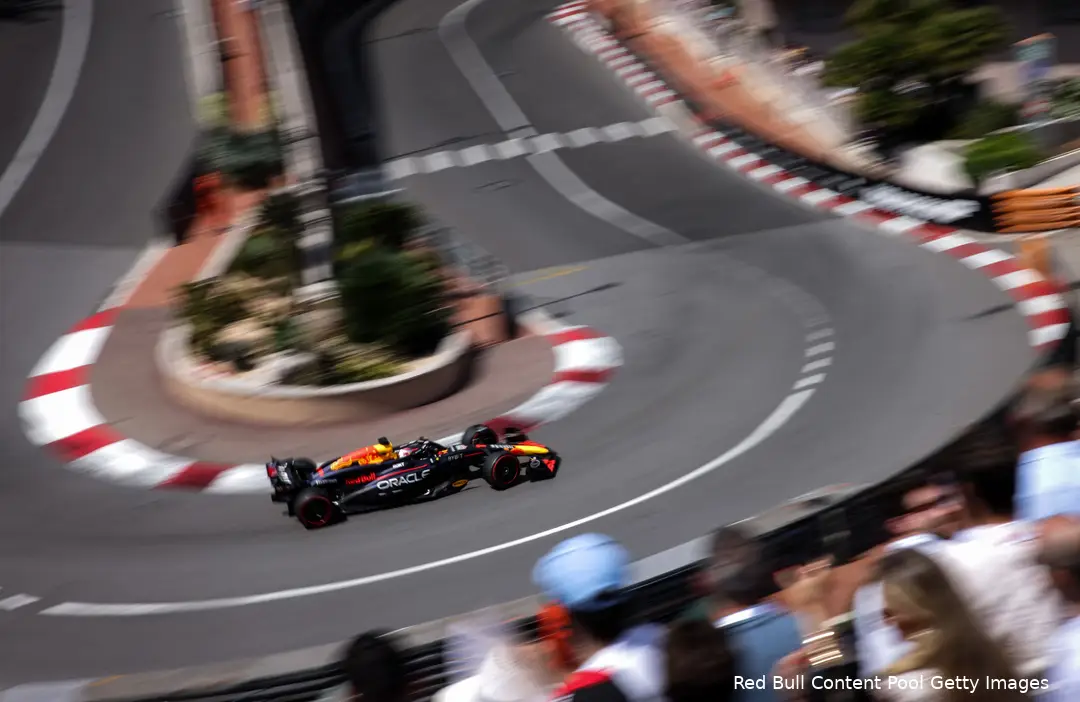 max verstappen monaco rb20 2024 red bull racing zondag 1 hairpin loews