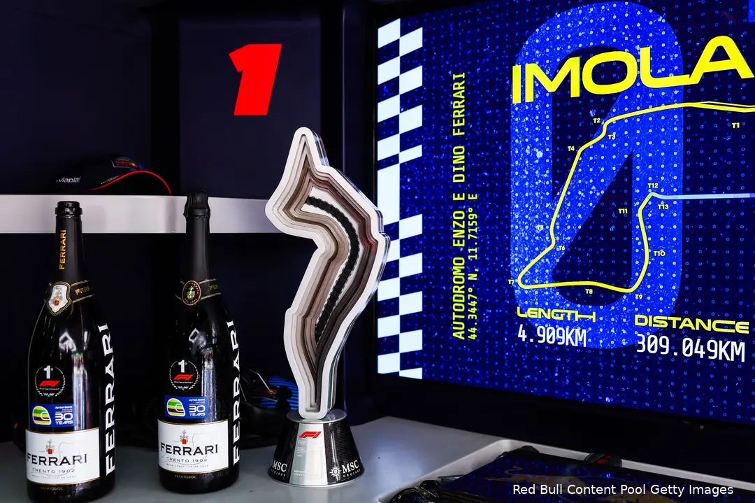 max verstappen win red bull racing imola 2024 juich 2 bekers