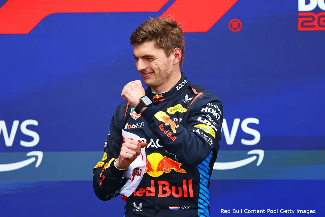 Verstappen krijgt hoogste waardering van de jury. (Foto: Red Bull Content Pool Getty Images)