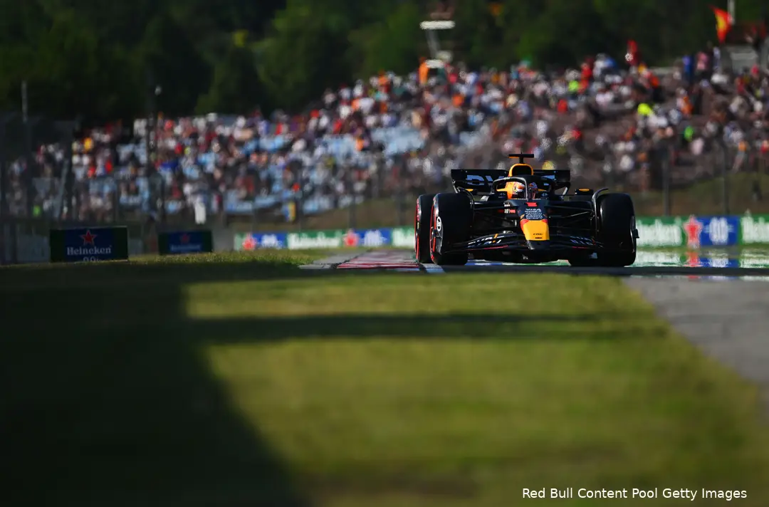 Max Verstappen, kwalificatie voor de Grand Prix van Hongarije, op de Hungaring, 2024.