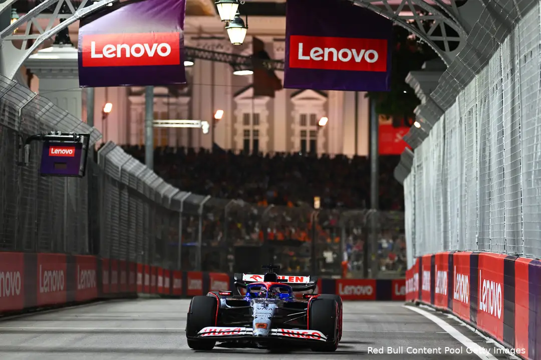 daniel ricciardo race singapore zondag visa cash app rb