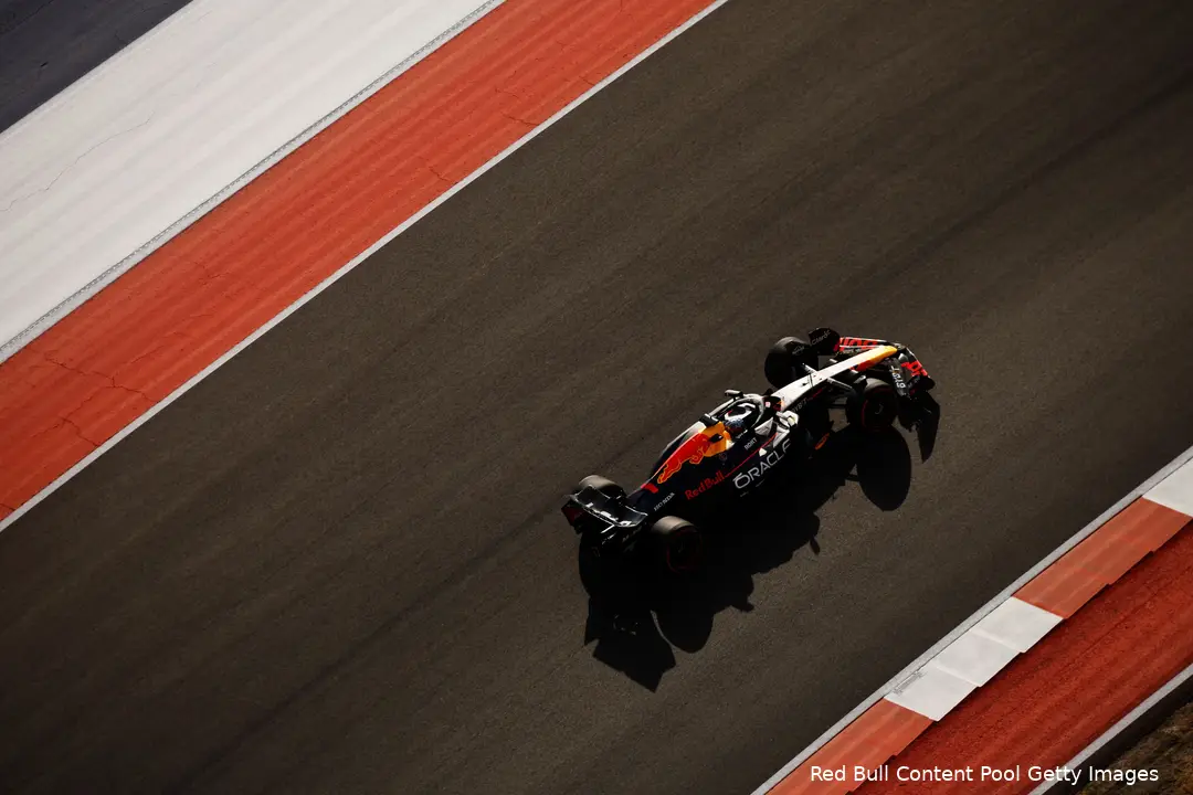 Verstappen tijdens de kwalificatie.