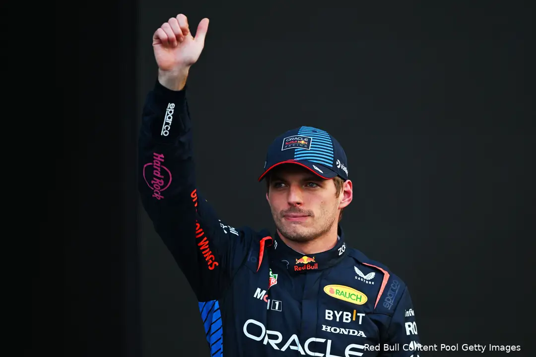 Verstappen pakte P2 op zaterdag in Mexico.