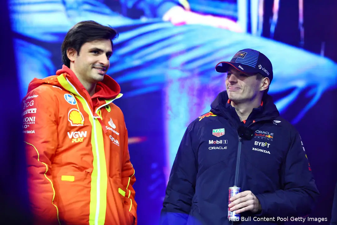 max verstappen carlos sainz las vegas 2024 112
