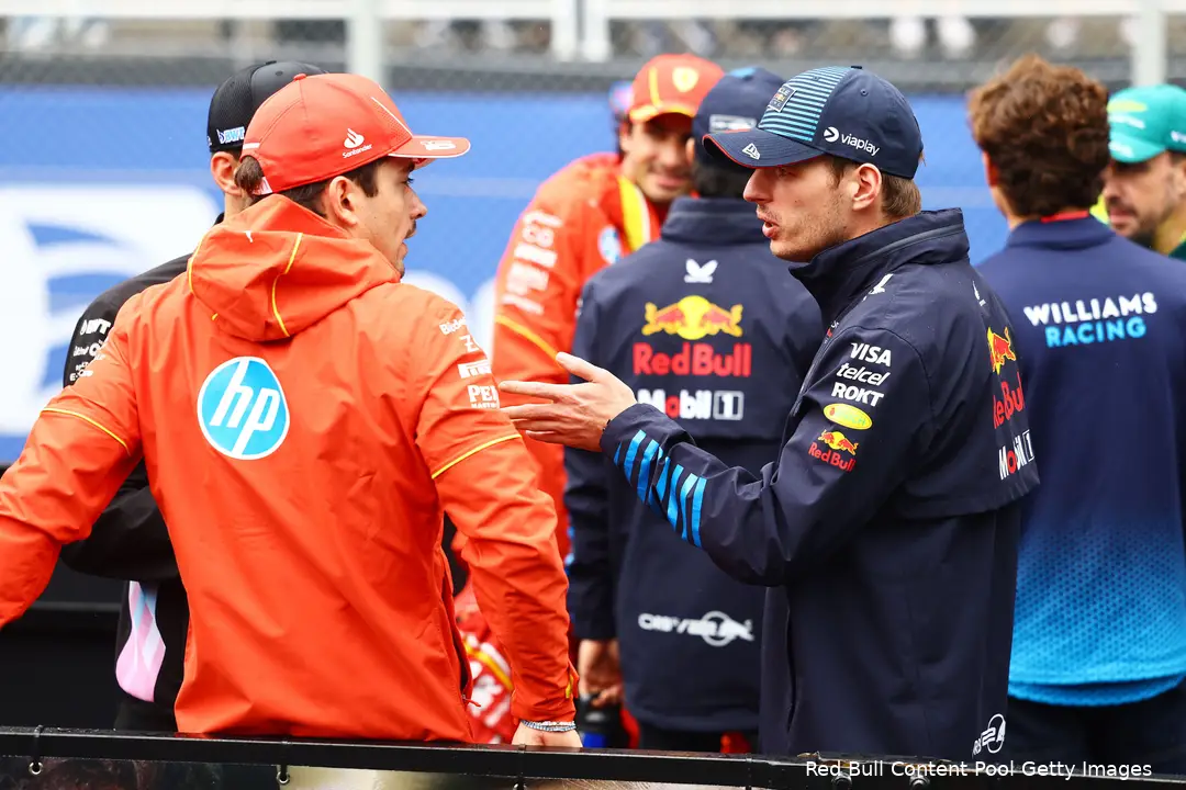 max verstappen charles leclerc ferrari red bull racing gp sao paulo zondag 2024