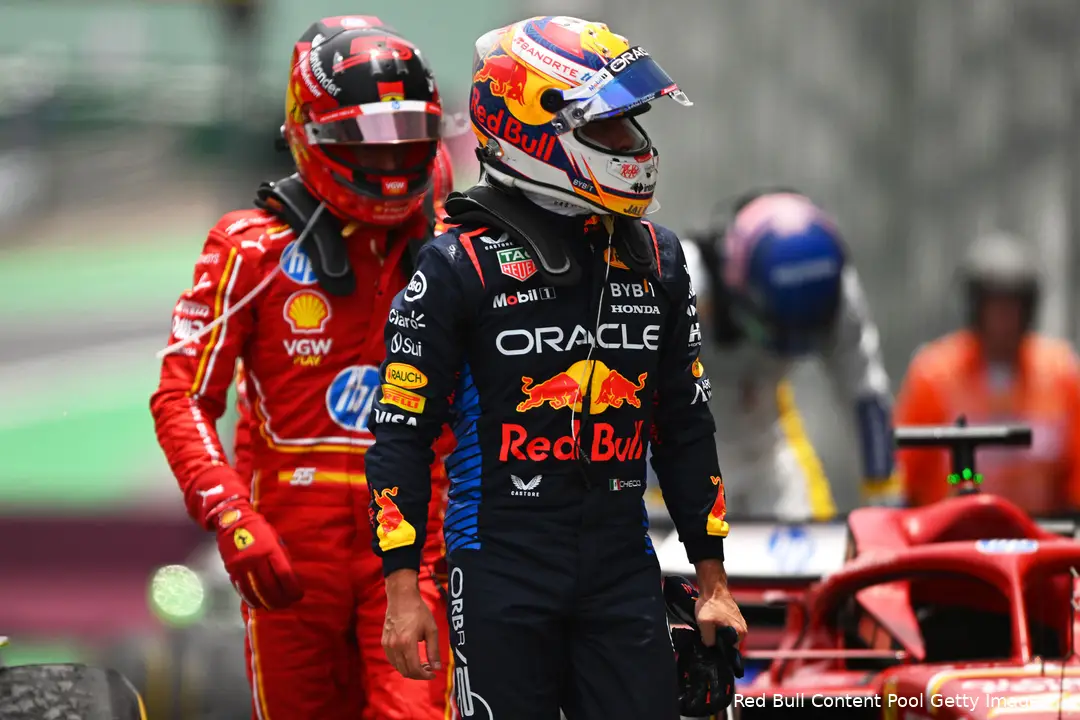 max verstappen red bull racing ferrari carlos sainz gp sao paulo zaterdag 2024