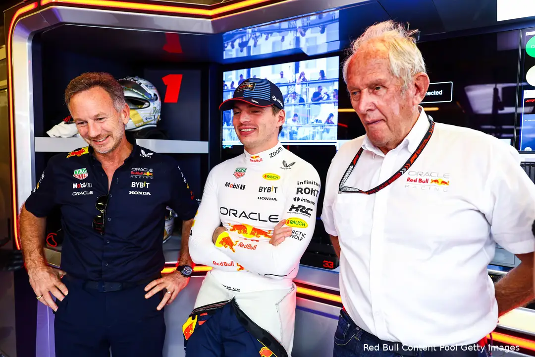 christian horner max verstappen helmut marko lach abu dhabi 2024 1