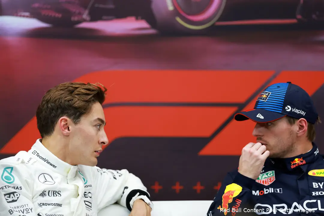 max verstappen george russell qatar 12124