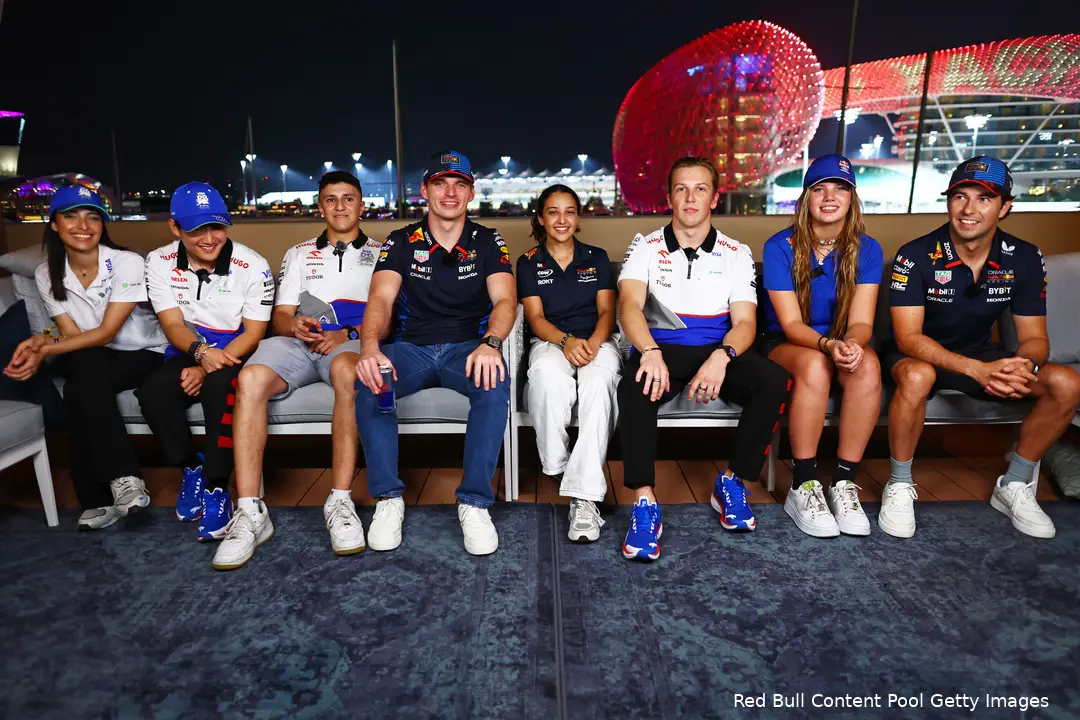 <i>Verstappen en Lawson worden mogelijk teamgenoten in 2025.</i>