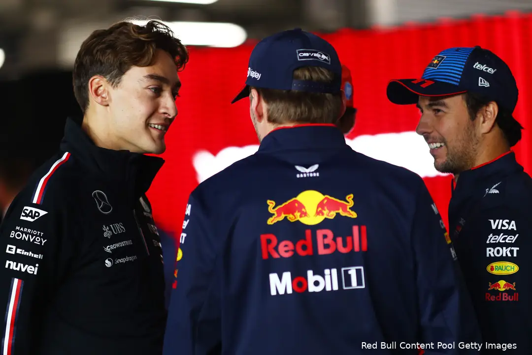 max verstappen sergio perez qatar 12123 george russell