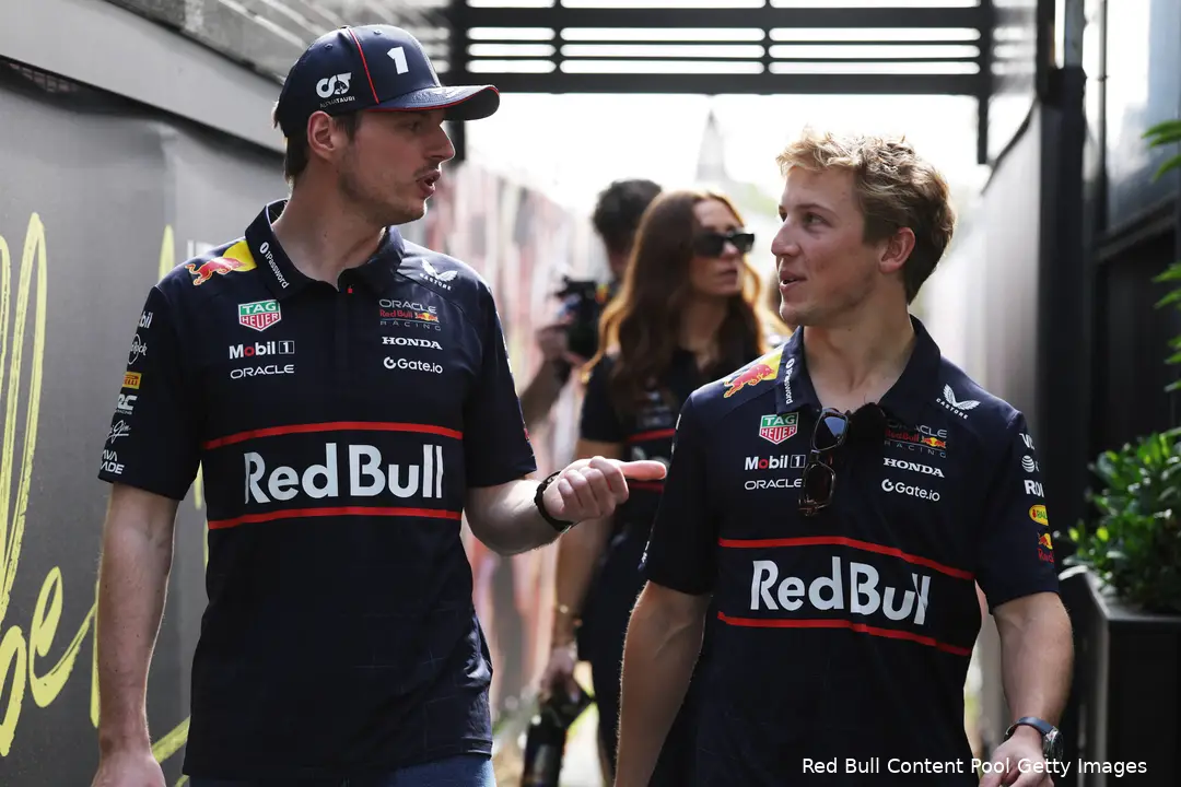 max verstappen liam lawson 2025 melbourne red bull racing