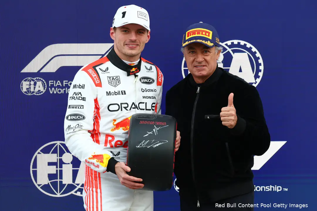 max verstappen poleposition suzuka japan 2025 jean alesi