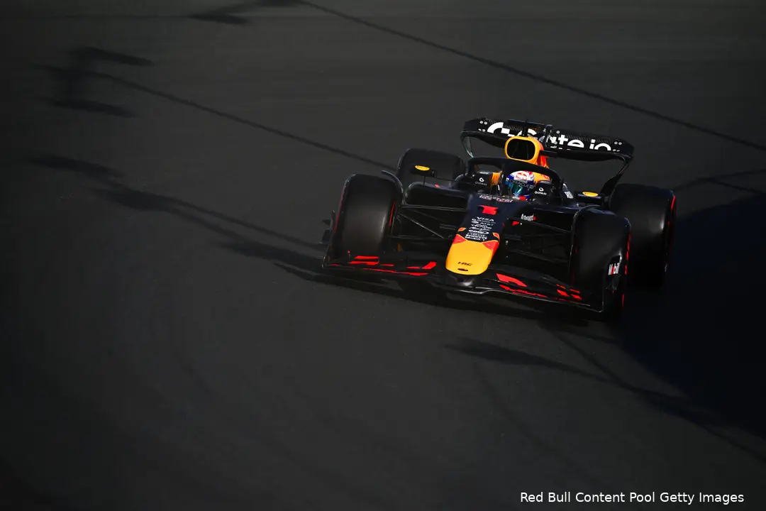 Verstappen was heer en meester op zaterdag in Jeddah.