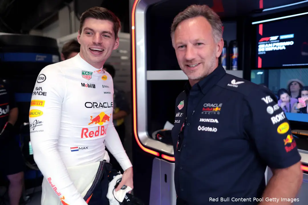 max verstappen barcelona 2025 red bull racing christian horner