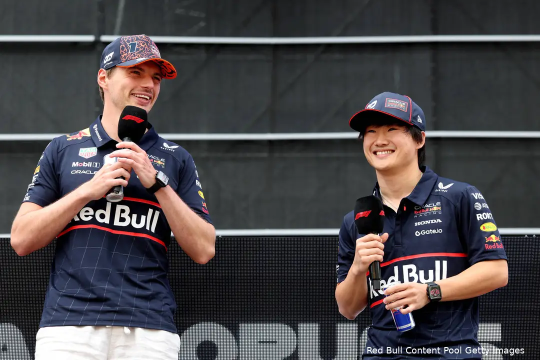 Verstappen lijkt de enige te zijn die met de Red Bull om kan gaan, Tsunoda is de zoveelste coureur die worstelt met de bolide.