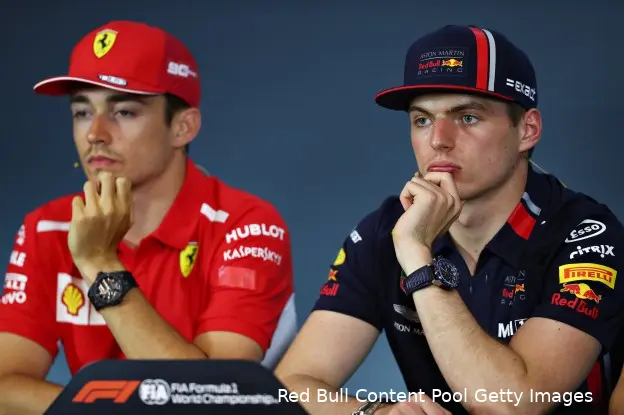 Max Verstappen Charles Leclerc F1
