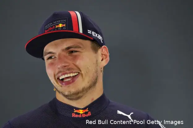 Verstappen lachen