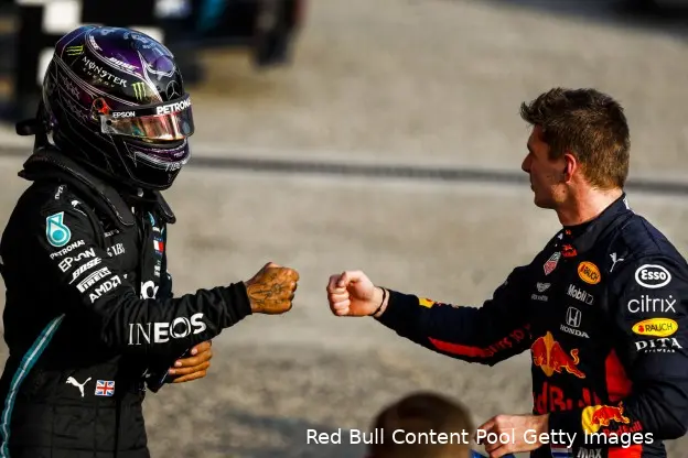 Lewis Hamilton Max Verstappen Mercedes Imola