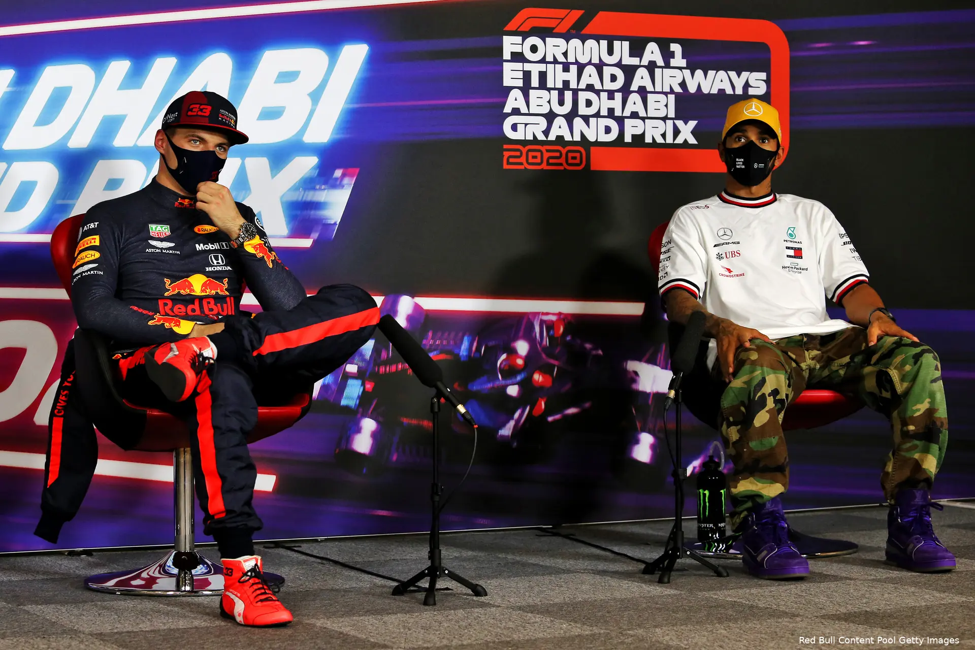 Verstappen Hamilton Abu Dhabi 2020