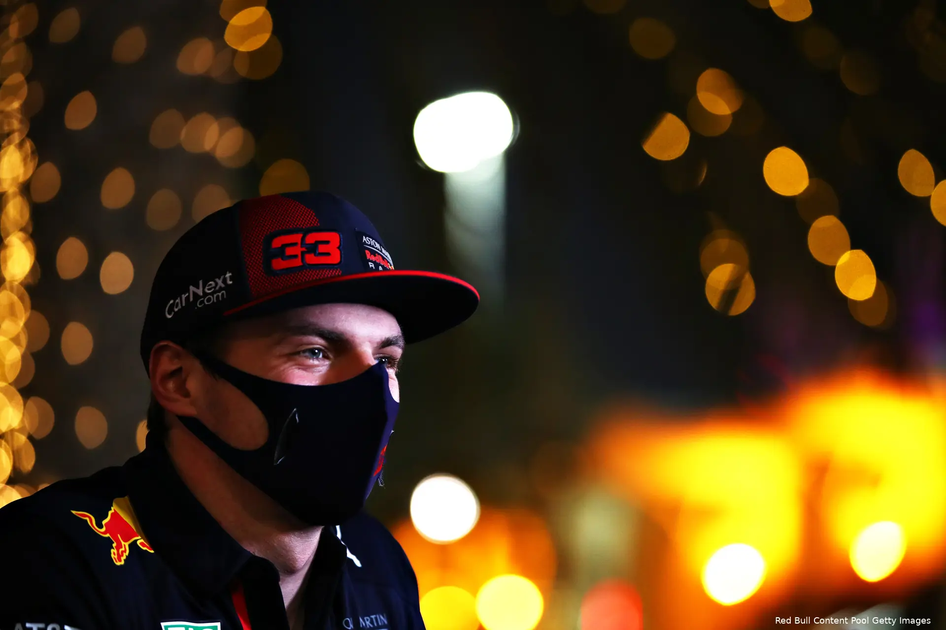 Verstappen mondkap Bahrein 2020