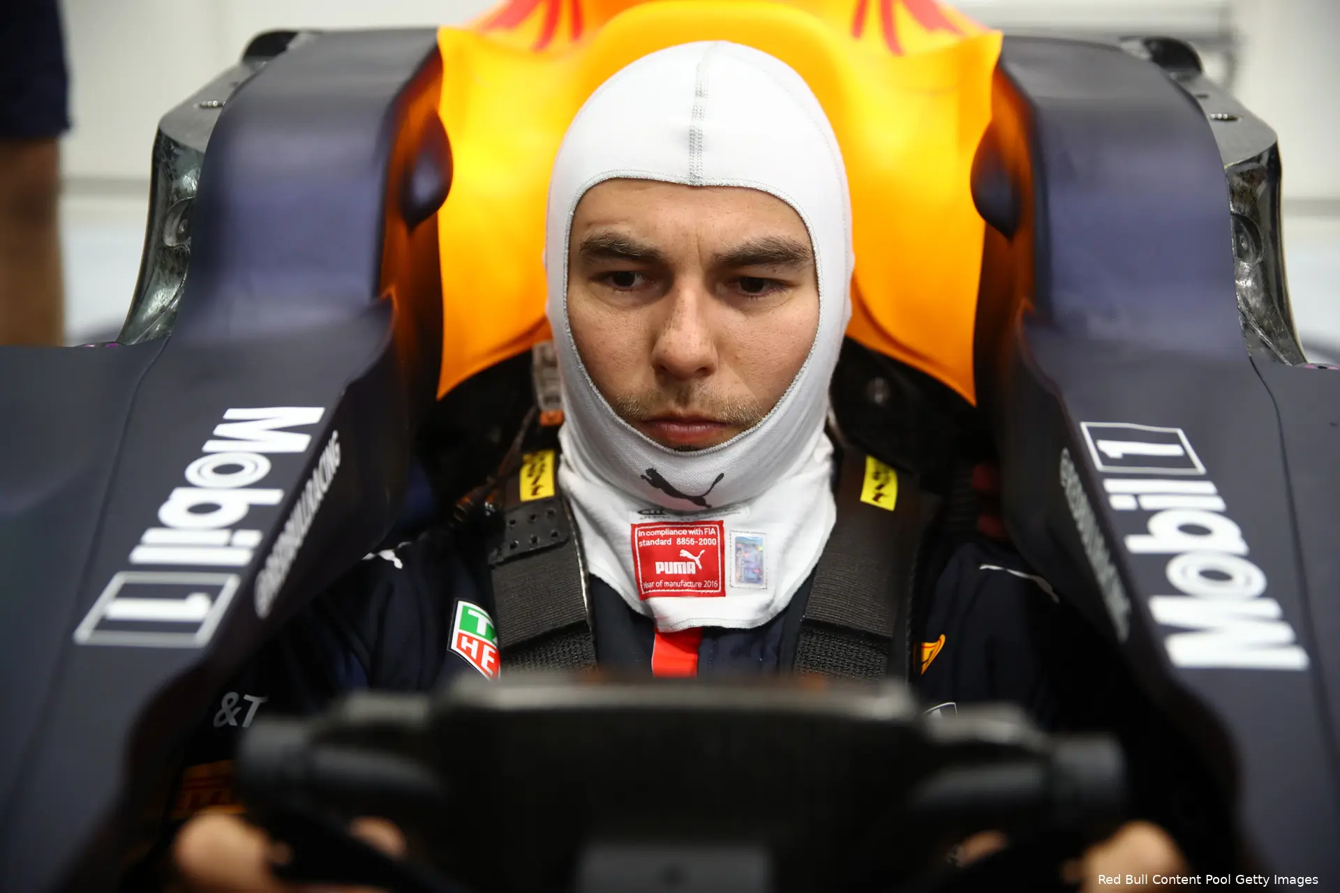 Sergio Perez Red Bull Racing balaclava