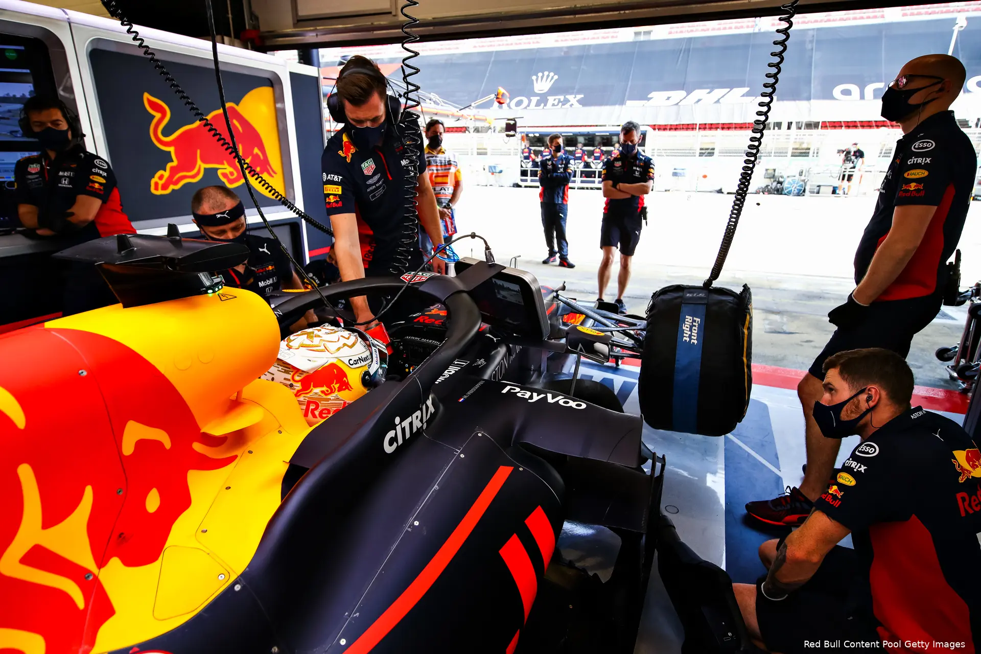 Red Bull Racing RB16 pitbox