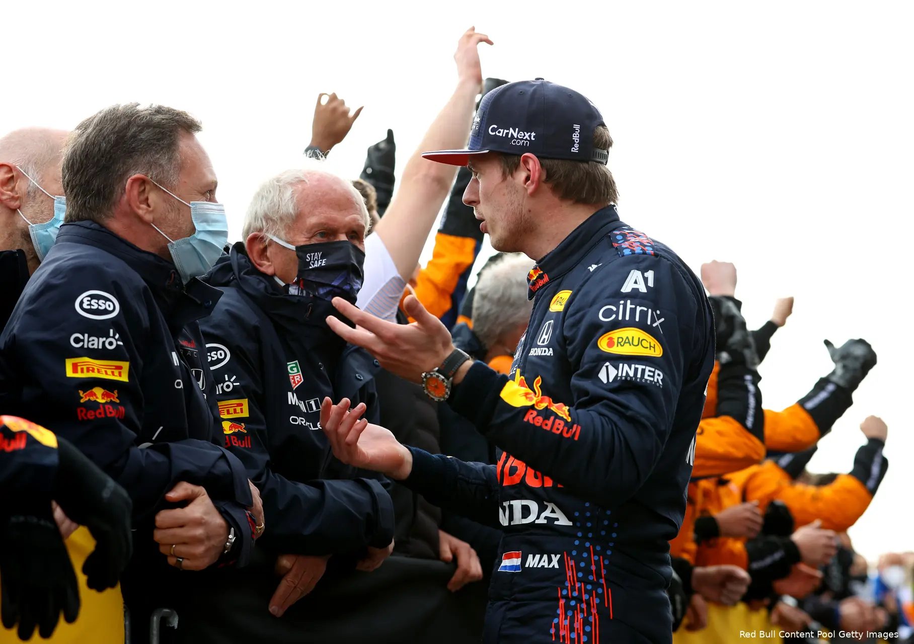 Max Verstappen Christian Horner Helmut Marko