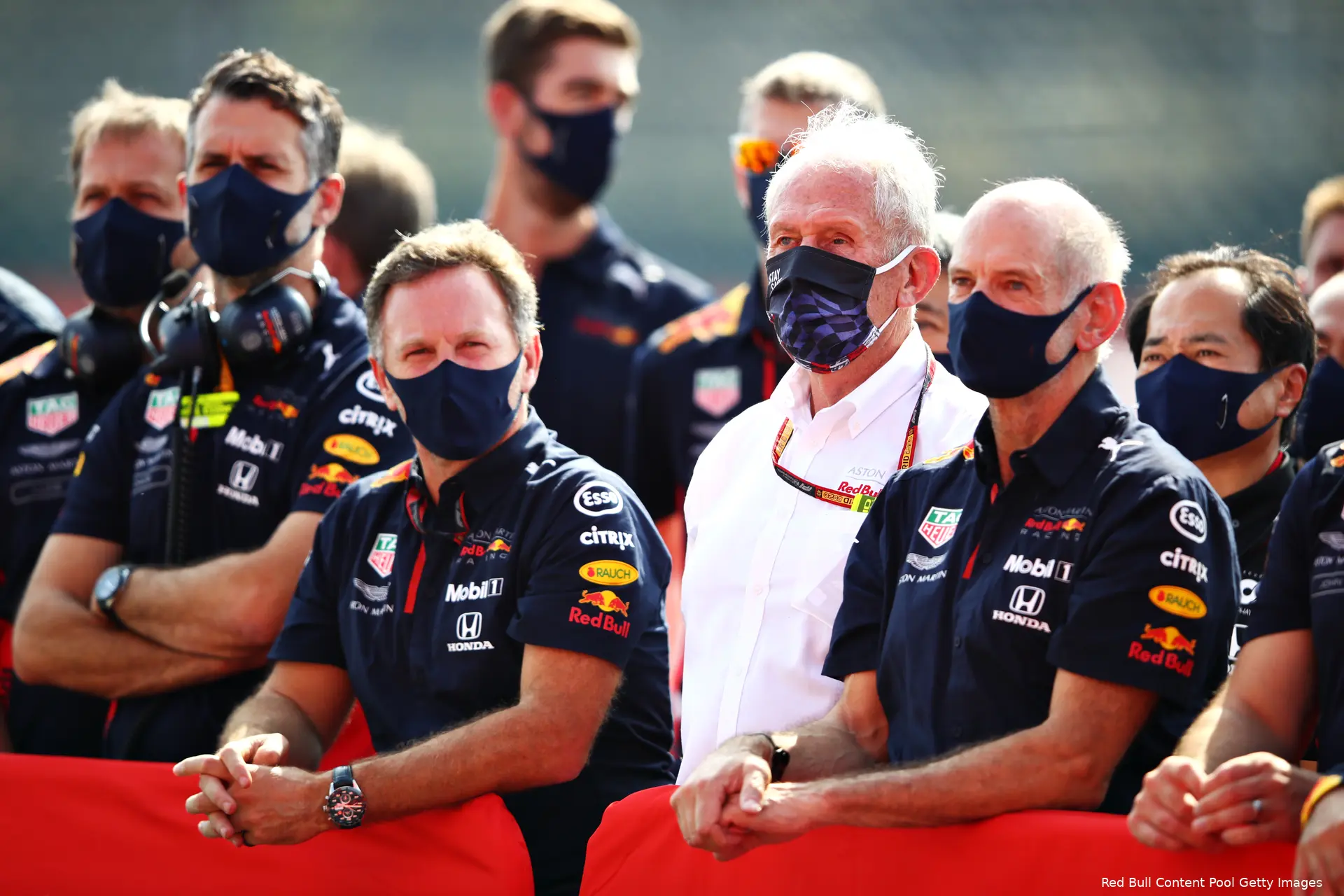 Christian Horner Helmut Marko Adrian Newey