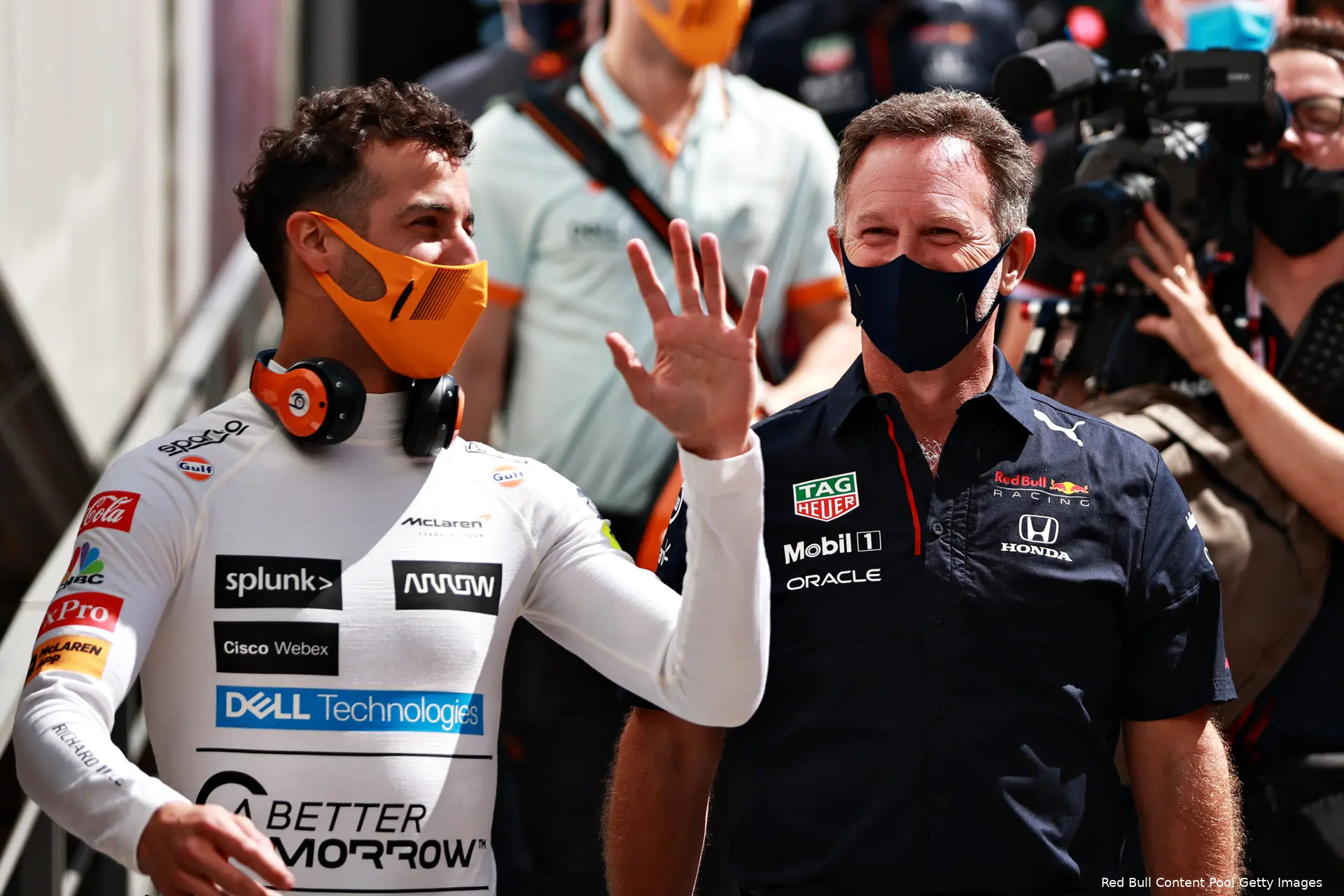 Daniel Ricciardo Christian Horner Monaco