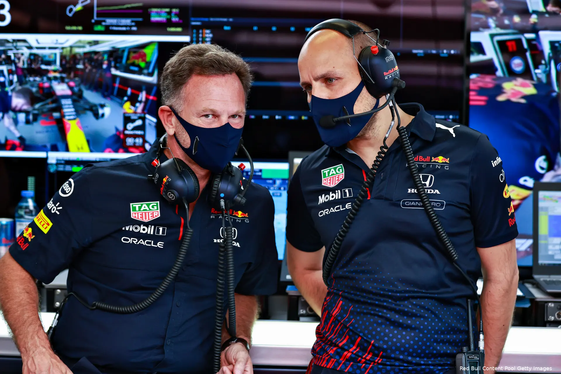 Christian Horner Gianpiero Lambiase Red Bull Azerbeidzjan