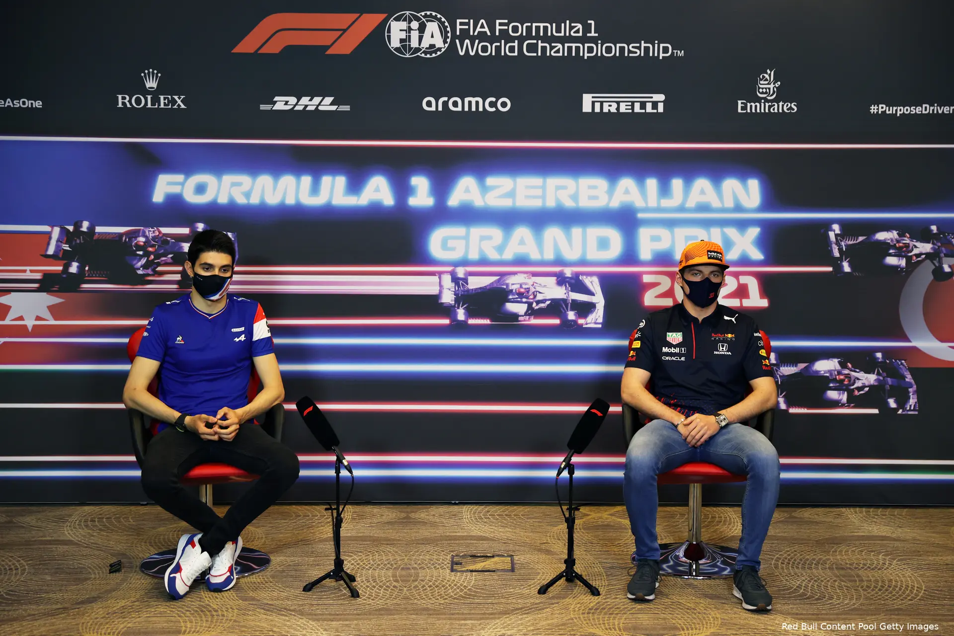 Max Verstappen Esteban Ocon Baku