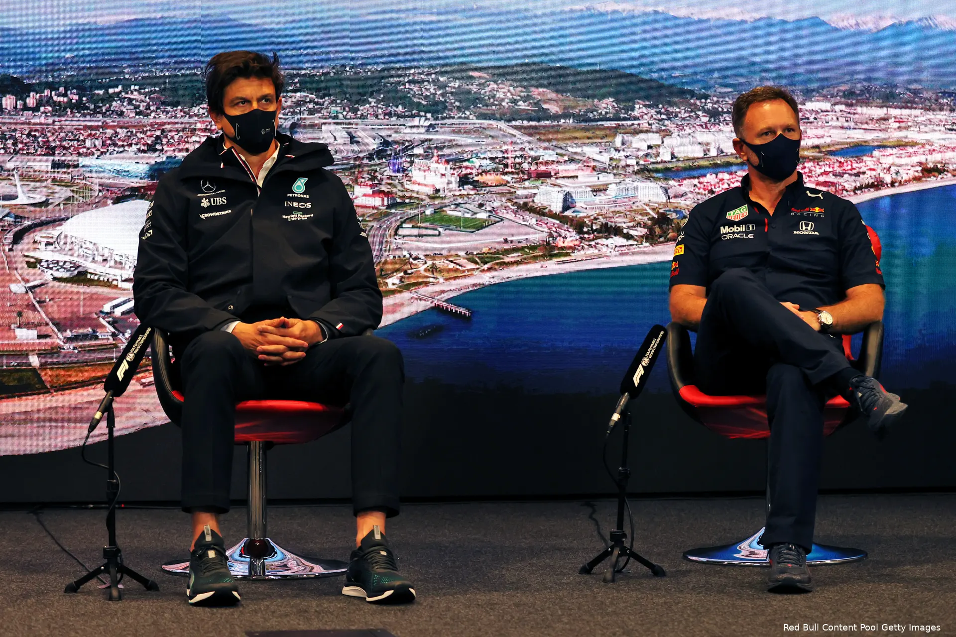 Christian Horner Toto Wolff