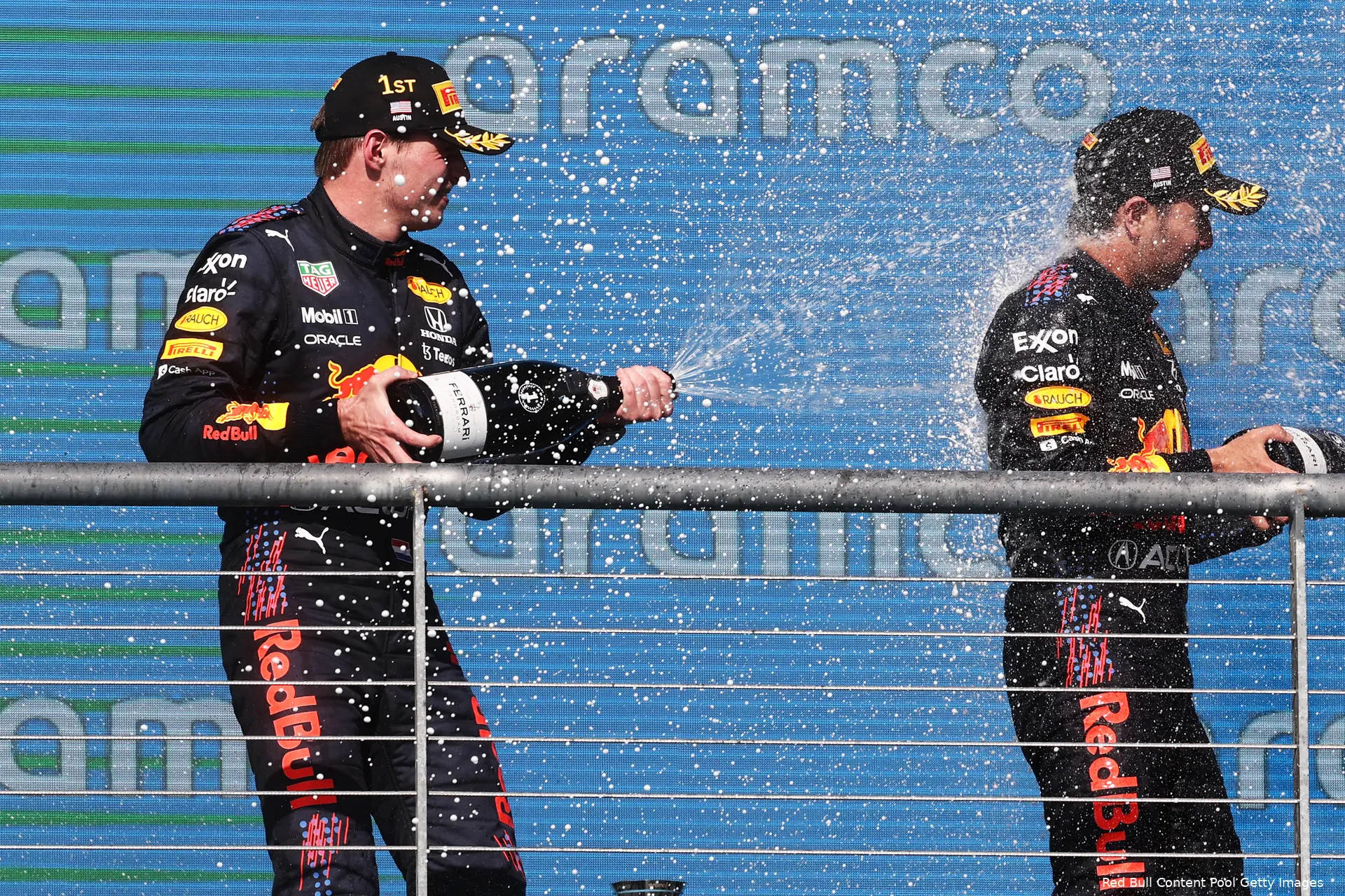 Verstappen Perez podium GP Amerika 2021