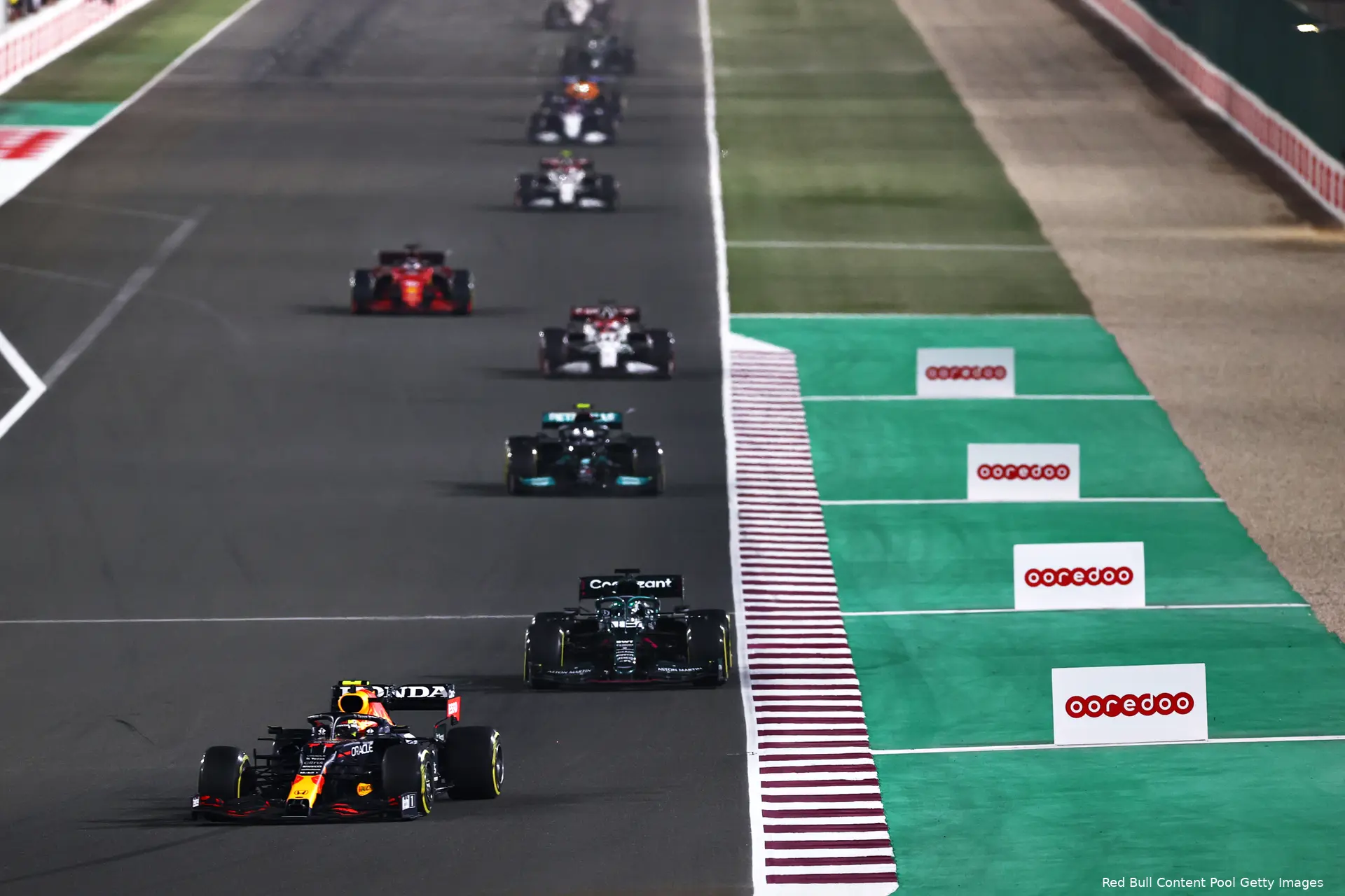 start grid race qatar perez verstappen