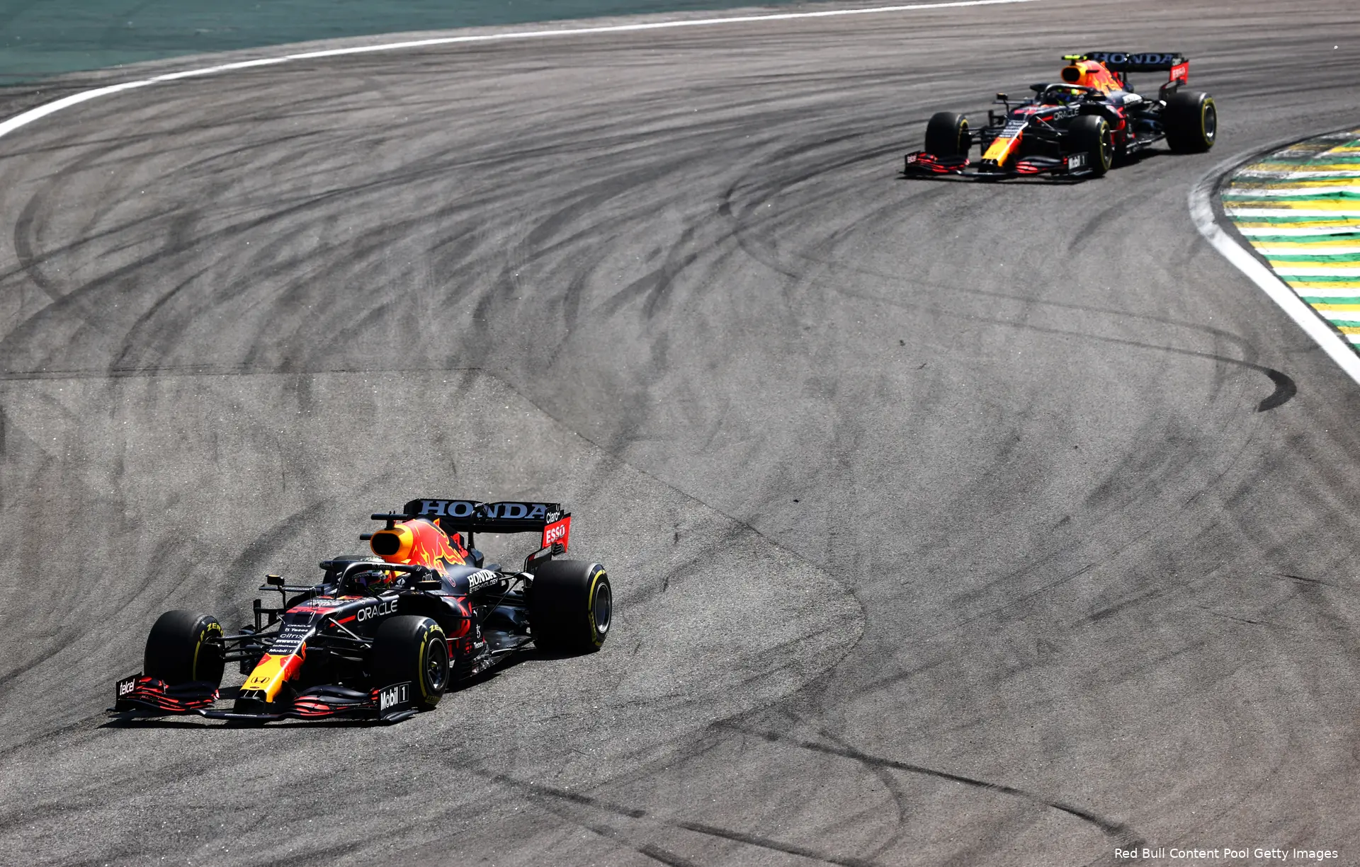 Verstappen Perez Brazilie