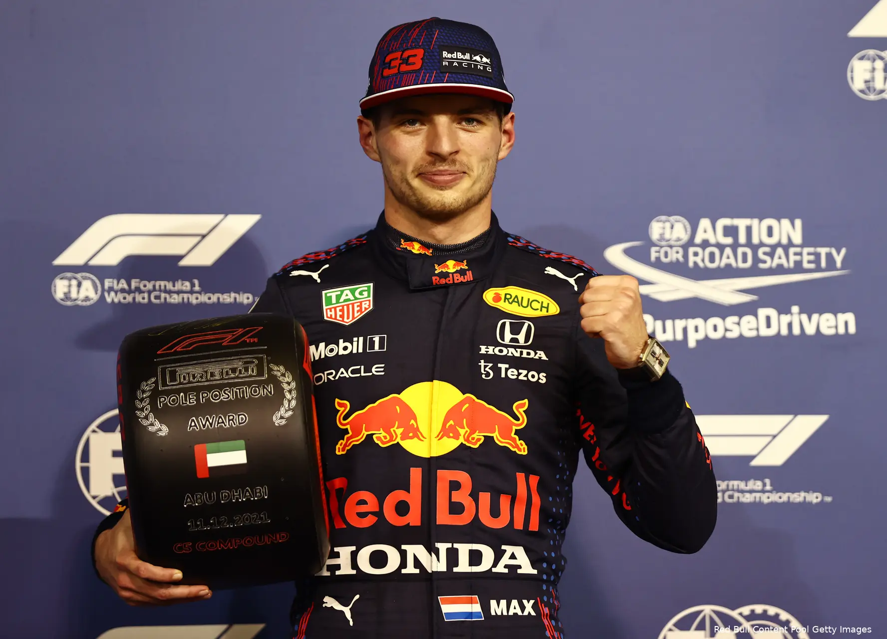 Verstappen band kwalificatie Abu Dhabi 2021