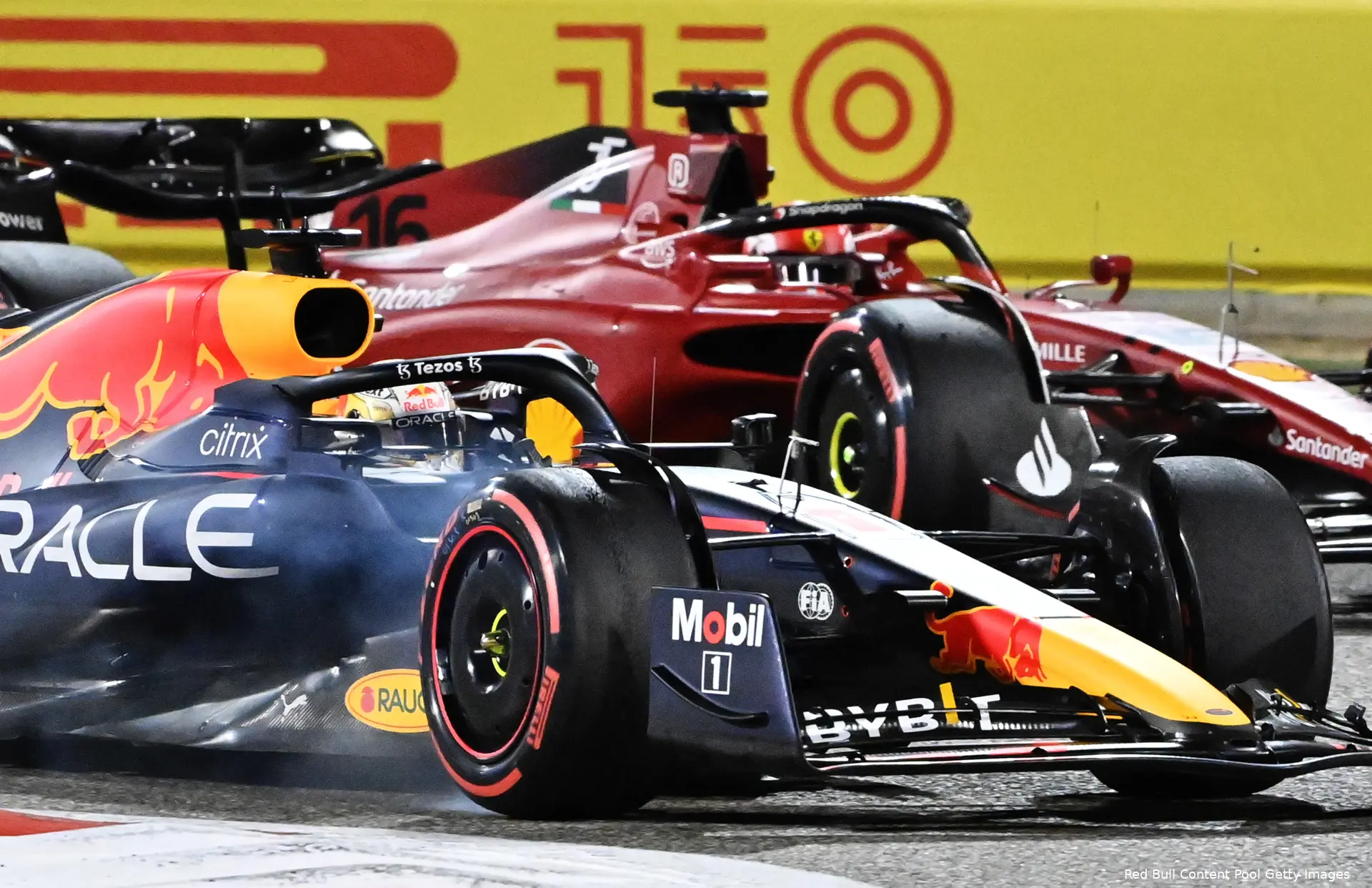 Max Verstappen Charles Leclerc Red Bull Racing Ferrari GP Bahrein