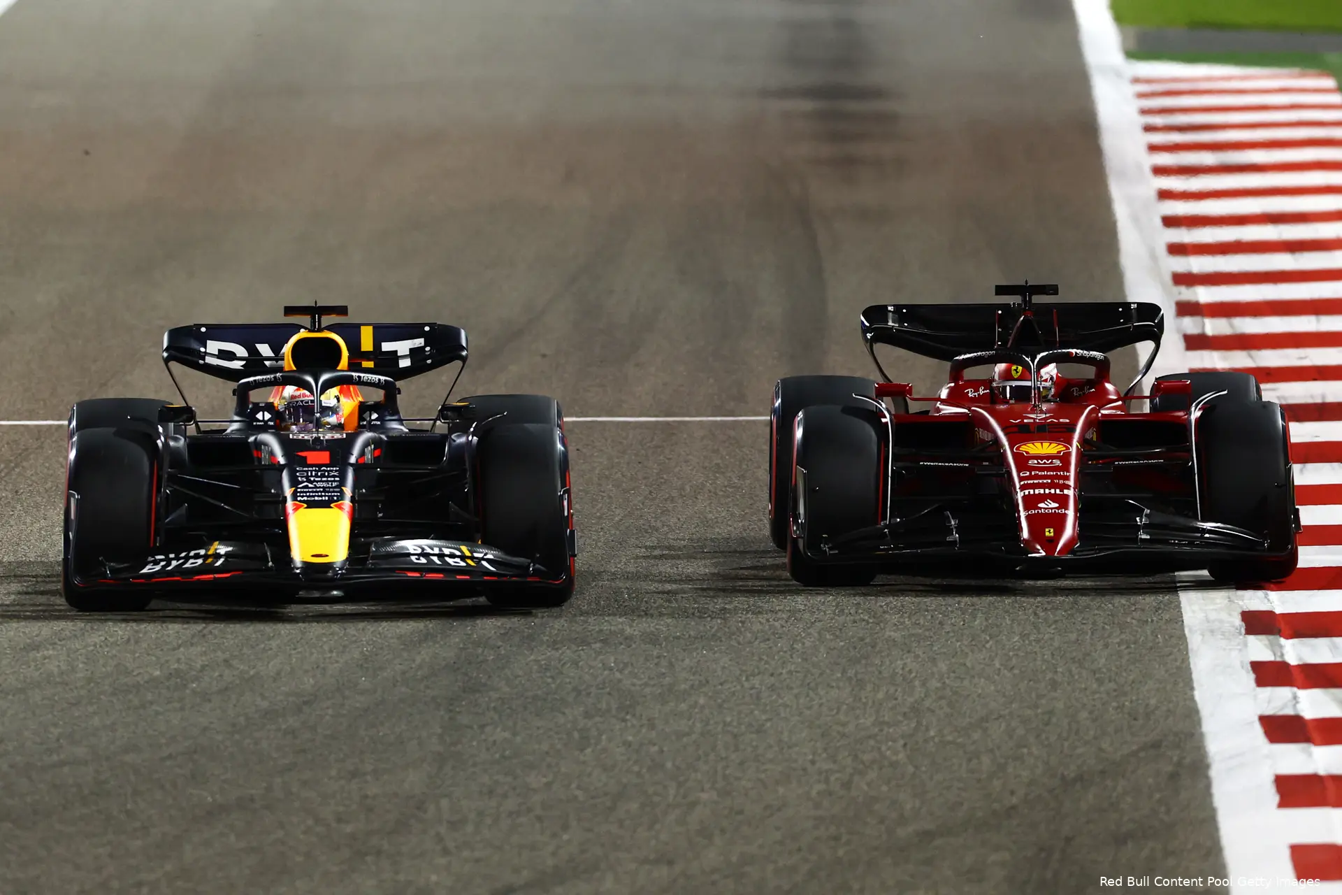 Max Verstappen Charles Leclerc Red Bull Racing Ferrari GP Bahrein